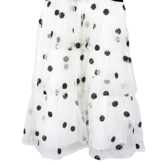 Marchesa Notte - Dotted Tiered Dress - Picture 4 of 5